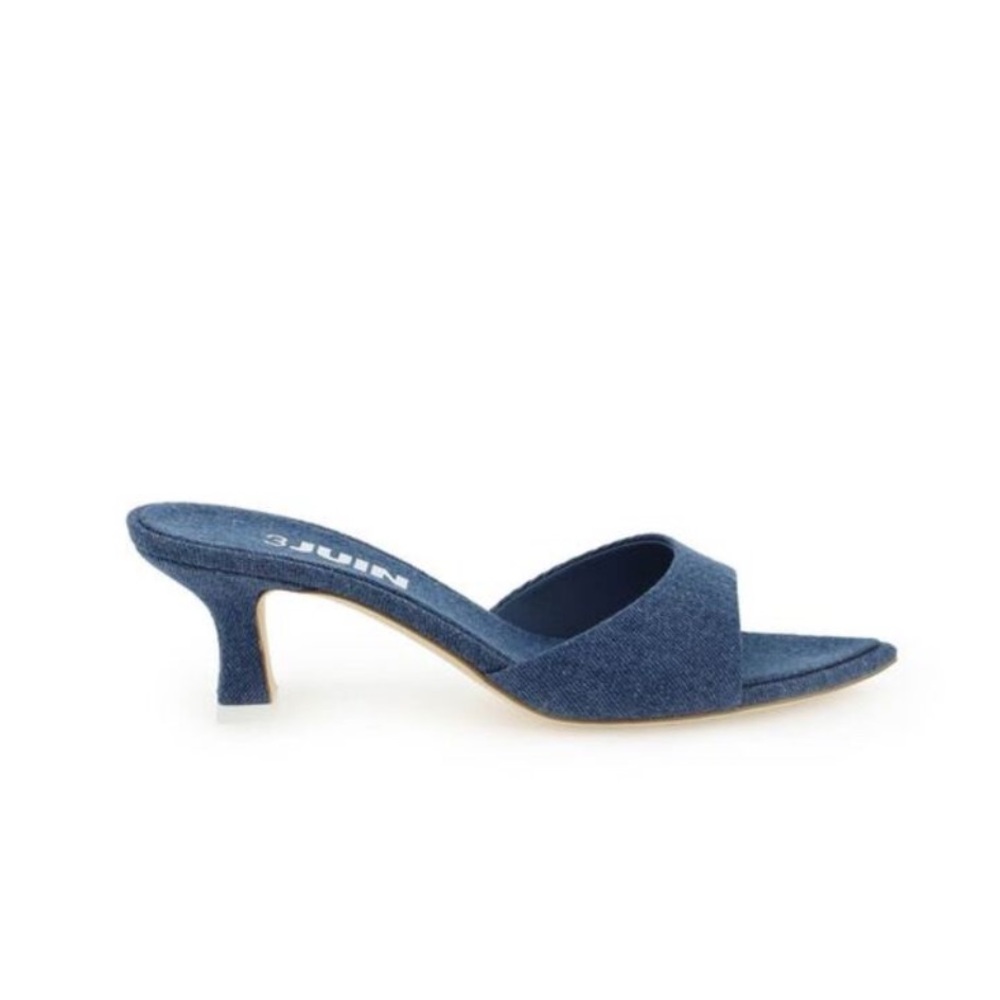 3JUIN Cora Mules - Denim - Size 35